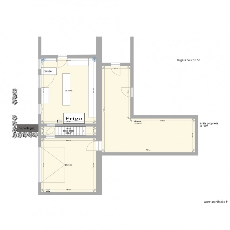 épicerie . Plan de 0 pièce et 0 m2