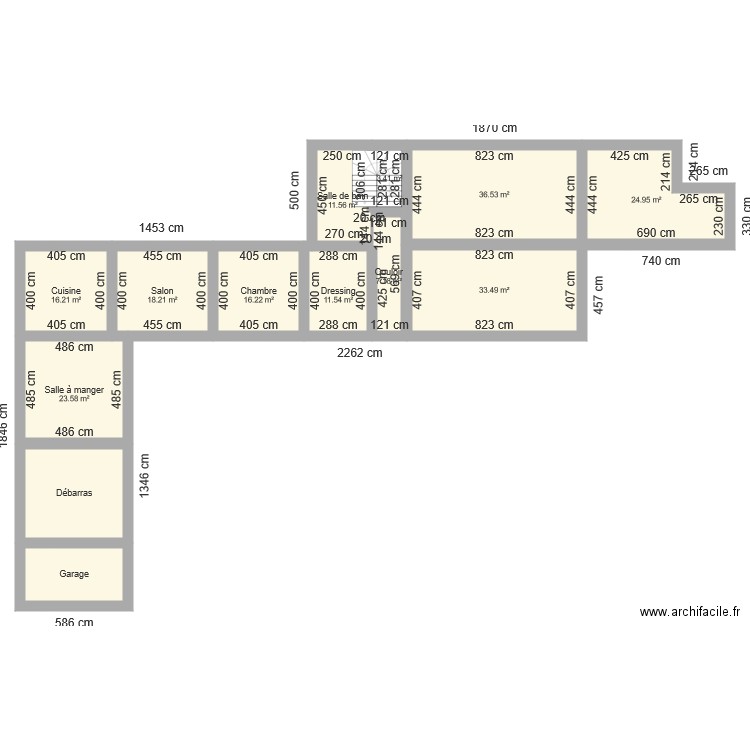 plan du mas. Plan de 0 pièce et 0 m2