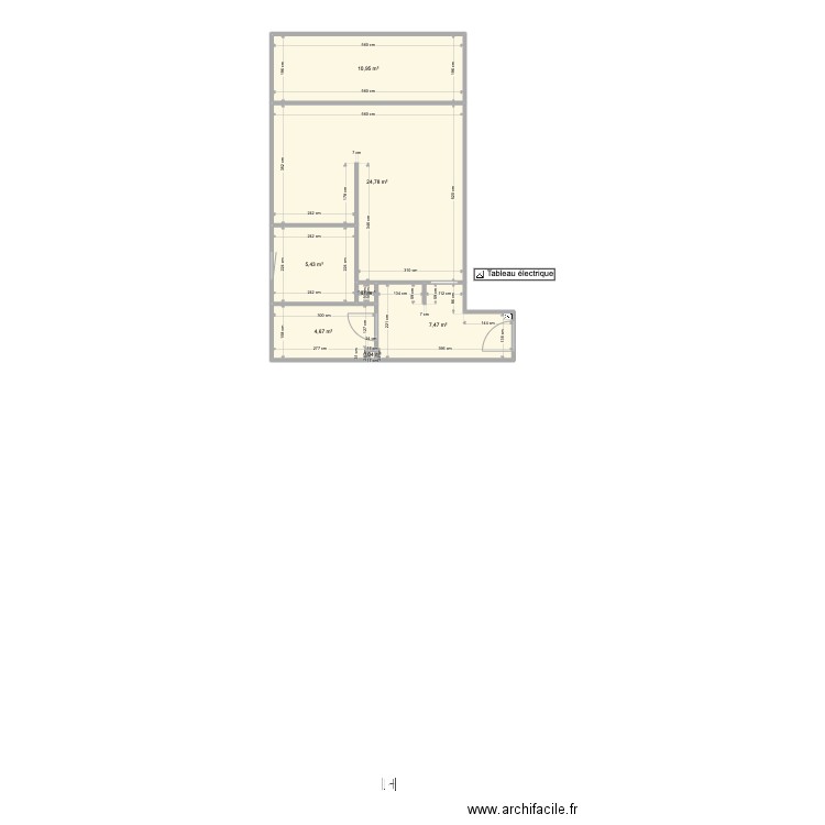 Santa Clara 2 face base. Plan de 7 pièces et 54 m2