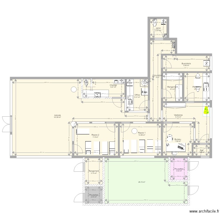 Vigneux creche urba 010618 av ext. Plan de 0 pièce et 0 m2