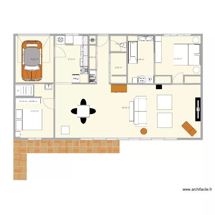 maison . Plan de 
