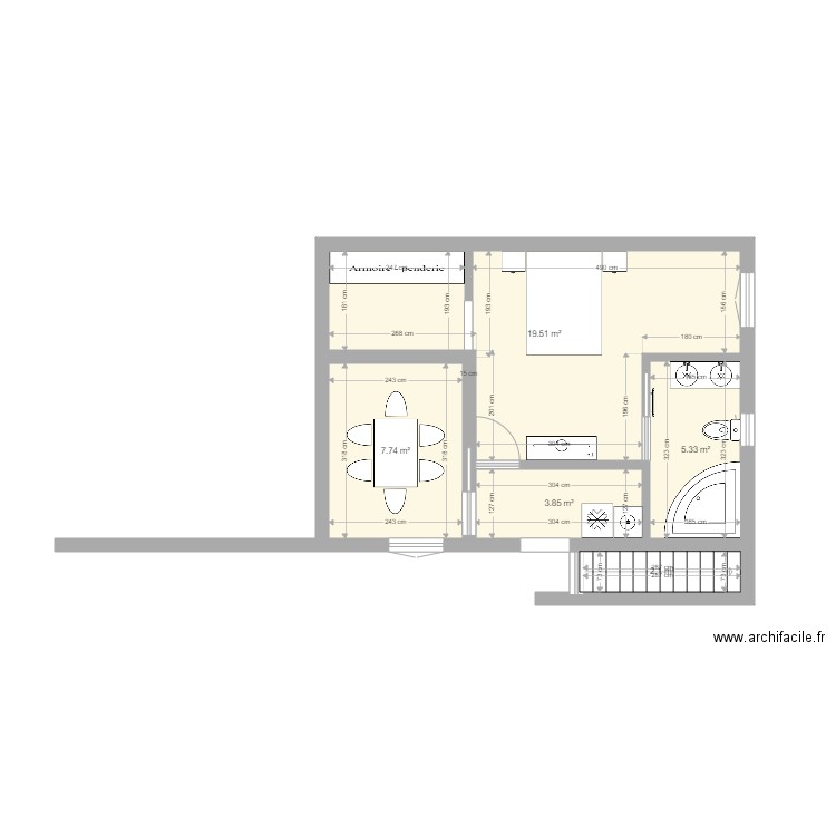 Extension Maison côté cave ok. Plan de 0 pièce et 0 m2