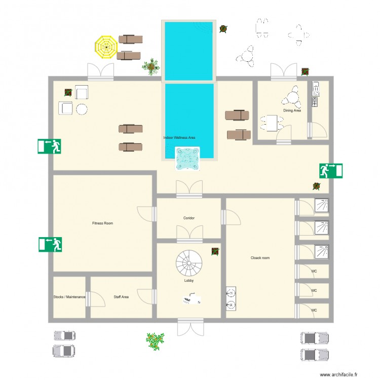Spa. Plan de 0 pièce et 0 m2
