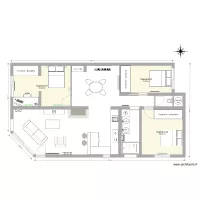Maison L&eacute;ognan Plan &eacute;lectricit&eacute; Prise chambre 01