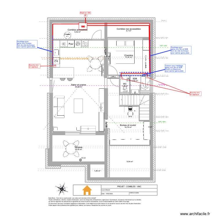 Viuz- Combles - VMC. Plan de 0 pièce et 0 m2