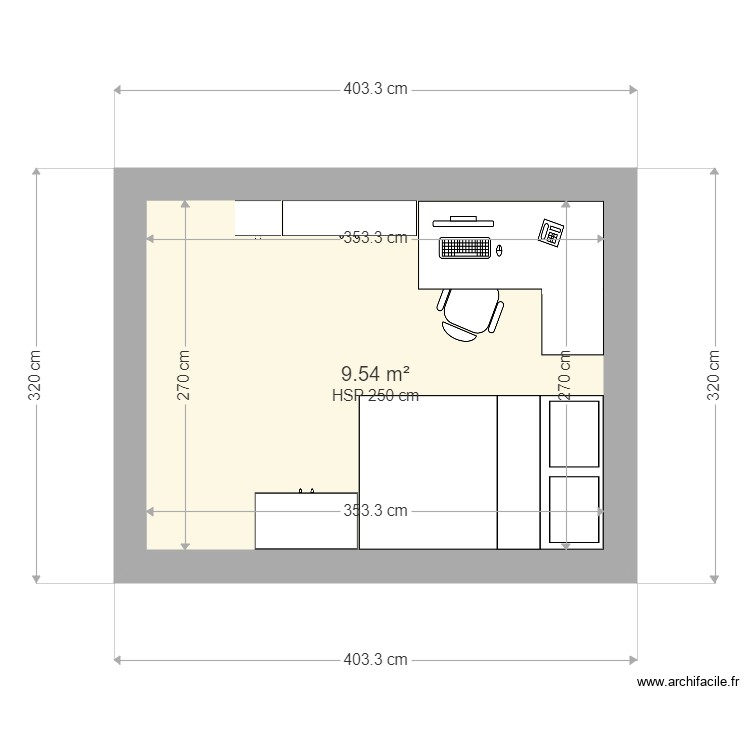 chambre. Plan de 0 pièce et 0 m2