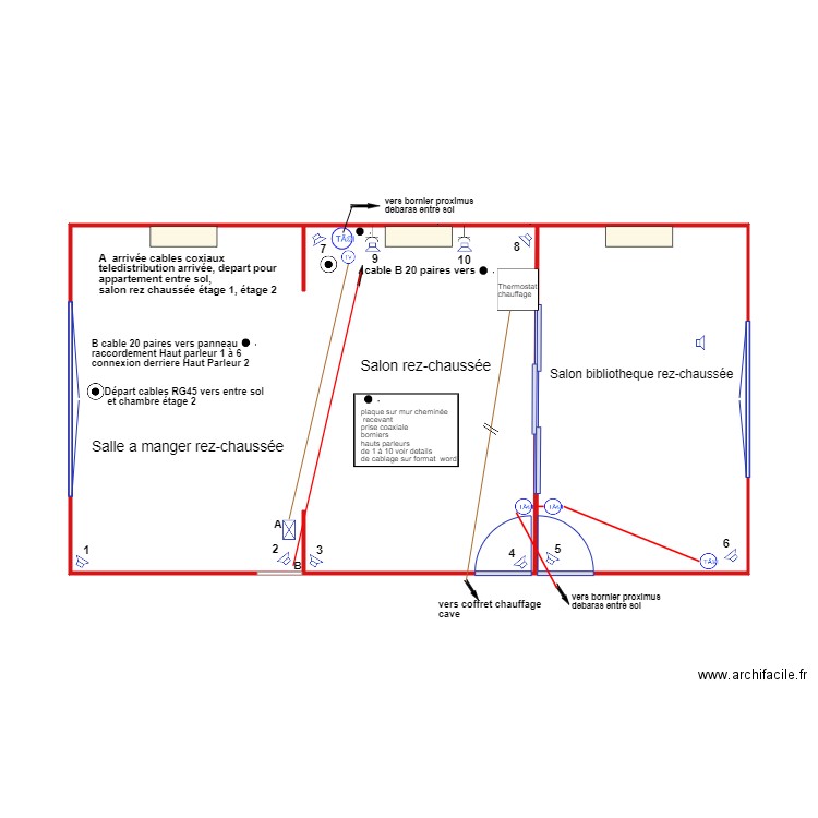 projet 3. Plan de 2 pièces et 47 m2