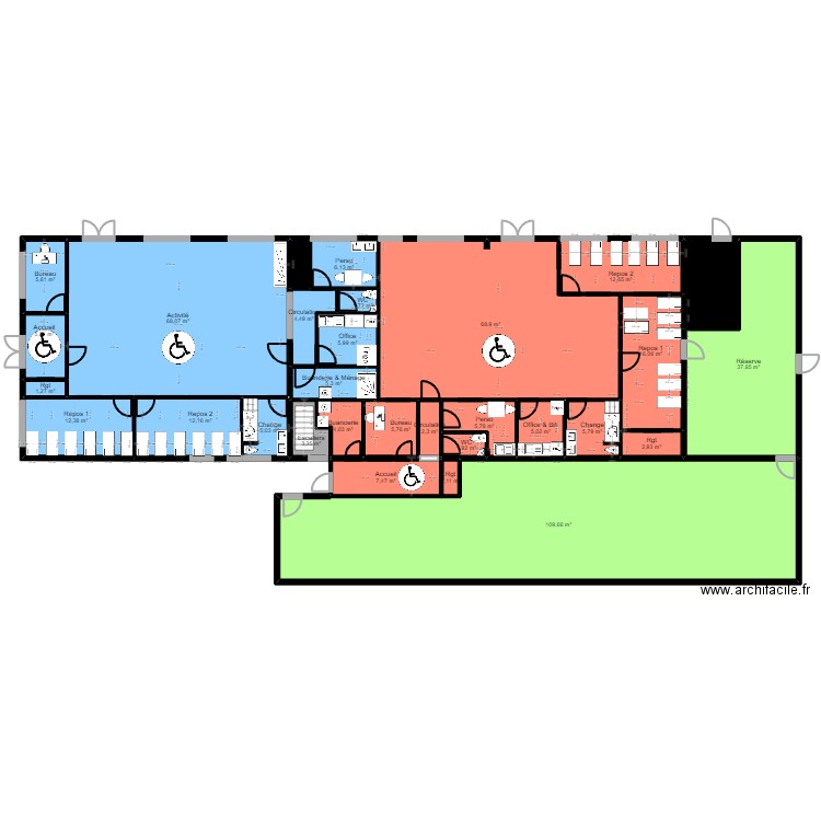 91 MONTGERON Projet JORDAN V ArL. Plan de 0 pièce et 0 m2