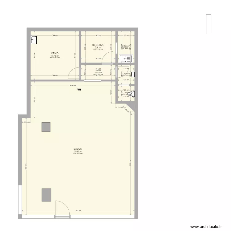 SALON ANNE VIDE. Plan de SALON ANNE VIDE. Plan de