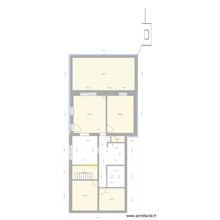 Extension 2 masse. Plan de Extension 2 masse. Plan de