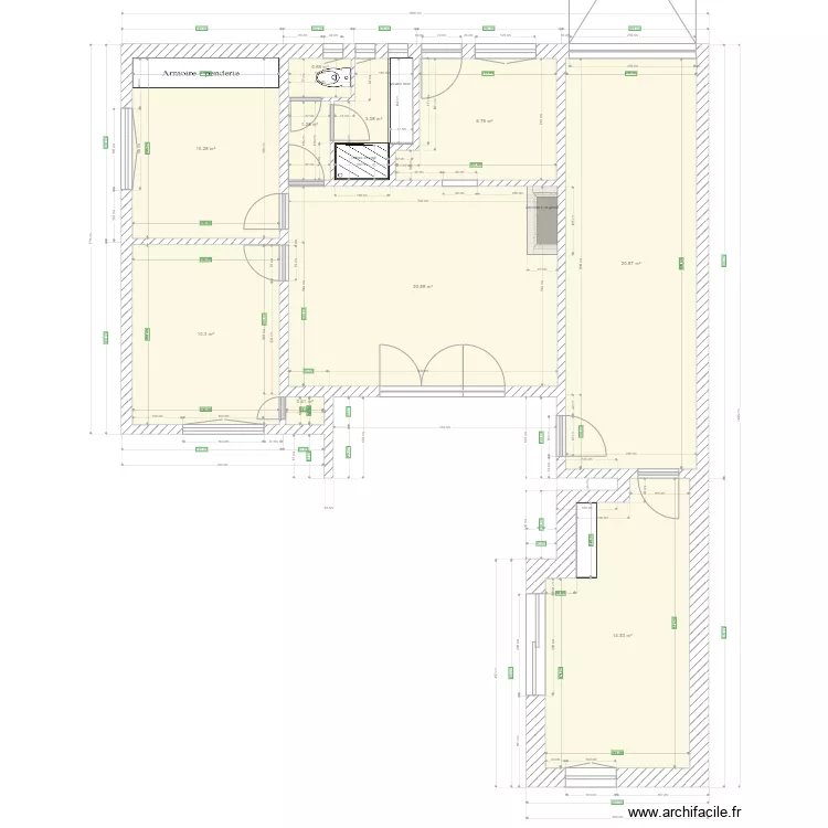 Maison Saint Hilaire 1. Plan de 
