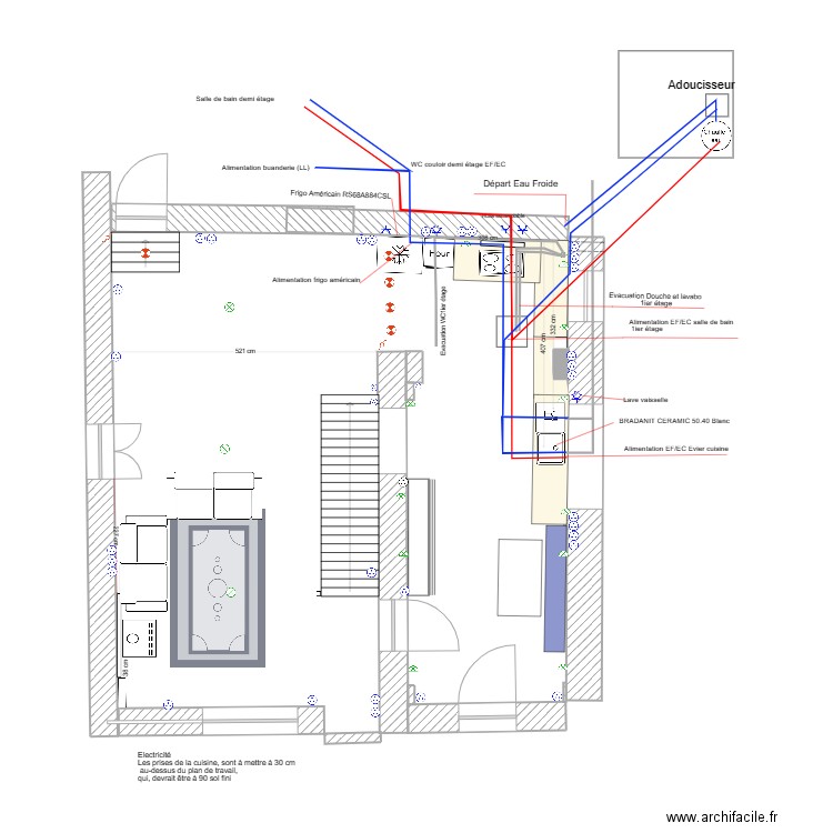 Cuisine_Marsanne Plomberie. Plan de 0 pièce et 0 m2