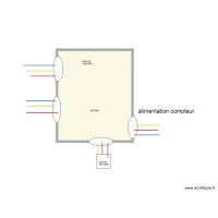 boite d&eacute;rivation  &eacute;clairage entr&eacute;e va et vient