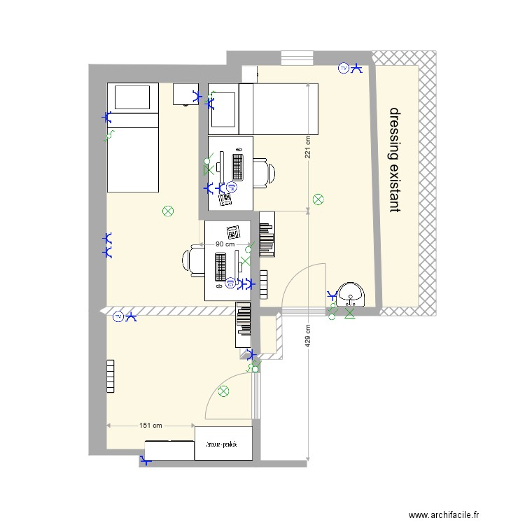 Centre11 Draguet Am Etage. Plan de 0 pièce et 0 m2