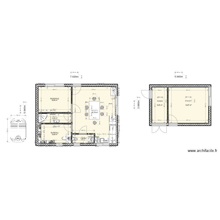 GRANGE-ANNEXE. Plan de 0 pièce et 0 m2