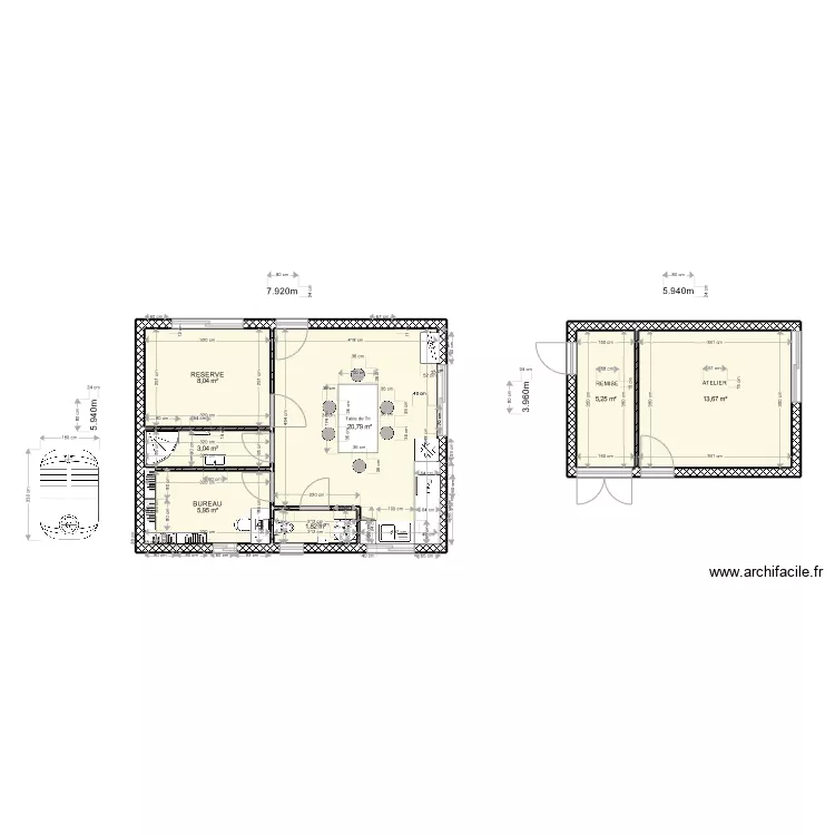 GRANGE-ANNEXE. Plan de GRANGE-ANNEXE. Plan de