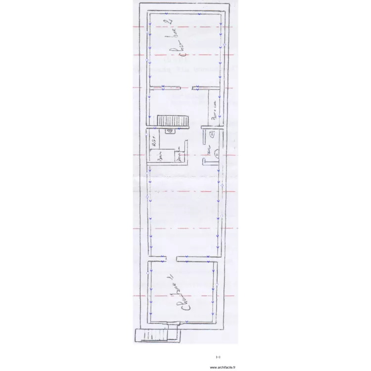 la huetterie &eacute;tage projet . Plan de 