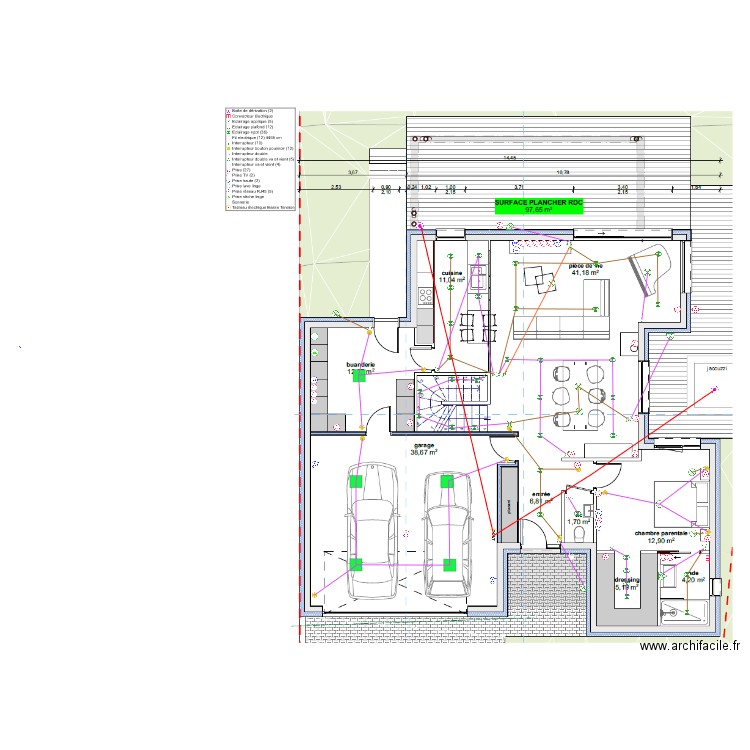 ELEC RDV BLANCKERT. Plan de 0 pièce et 0 m2
