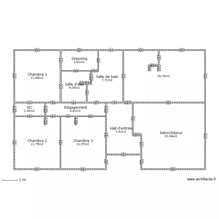 Plan Cloisons B. Plan de 