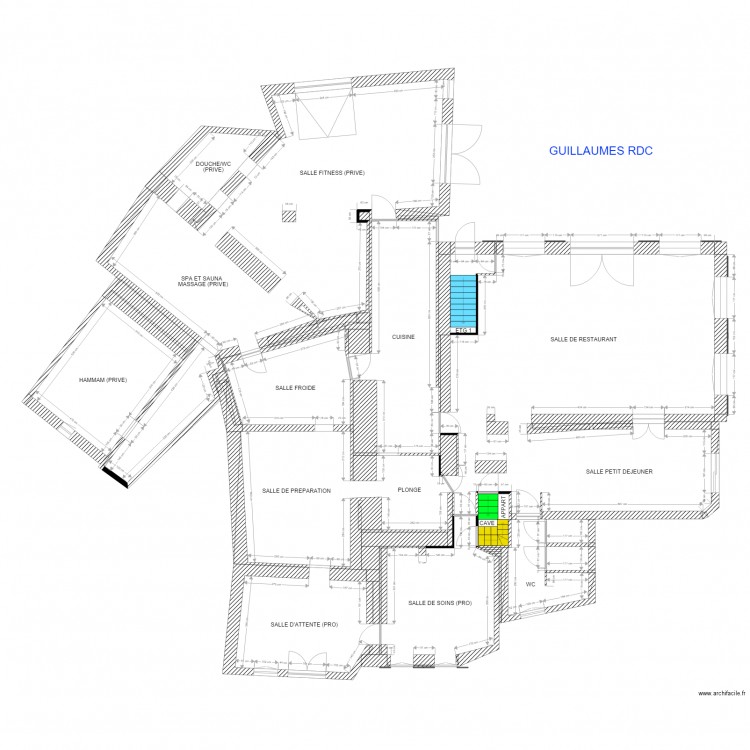 RDC Guillaumes. Plan de 0 pièce et 0 m2