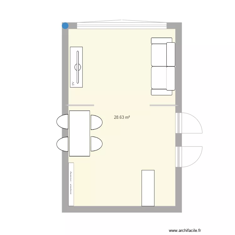 Nouvel appart. Plan de 