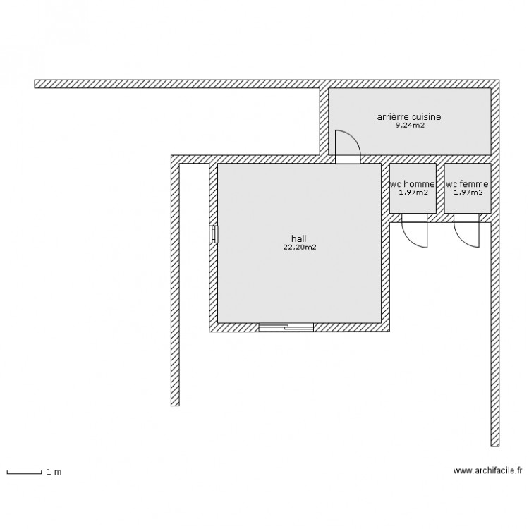 le bourg. Plan de 0 pièce et 0 m2