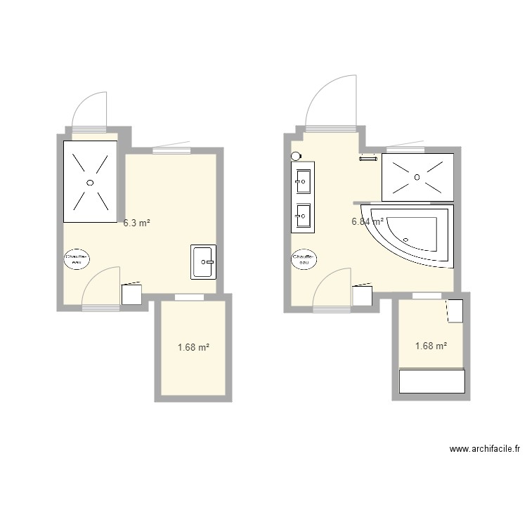 Salle de bains 2. Plan de 0 pièce et 0 m2