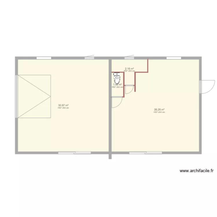 cabanon DENIS. Plan de 