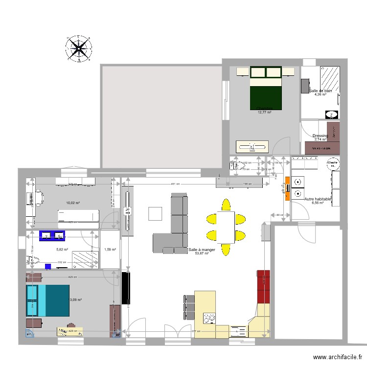 maison Rebrechien. Plan de 0 pièce et 0 m2