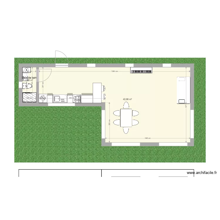 Maison CONTAINER . Plan de 
