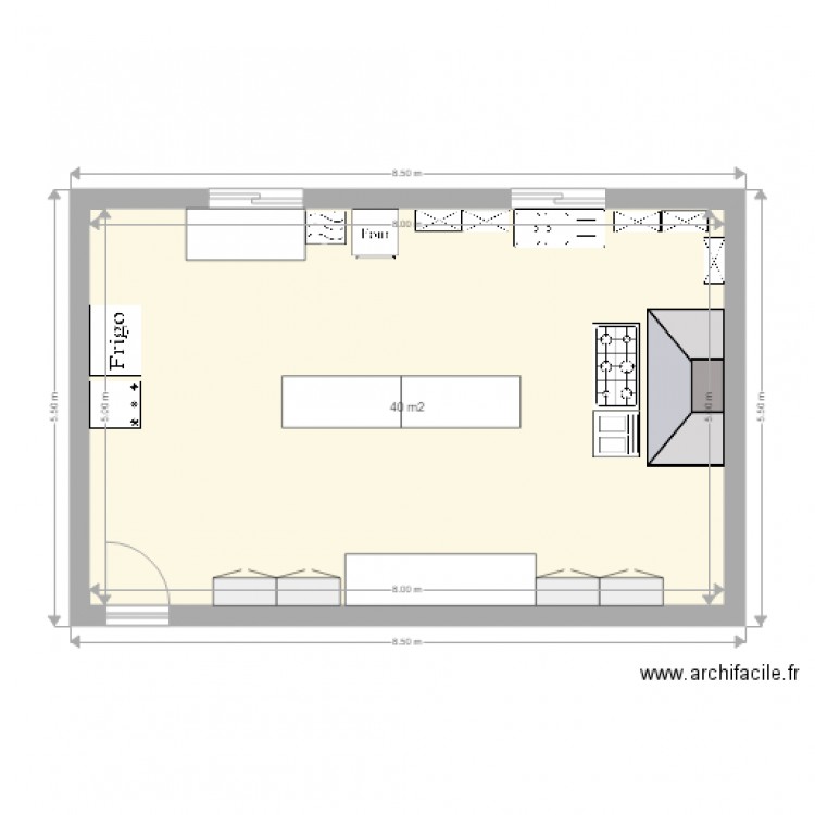 cuisine1. Plan de 0 pièce et 0 m2