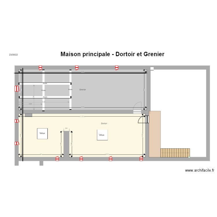 La plaine  Dortoir Grenier V2. Plan de 0 pièce et 0 m2