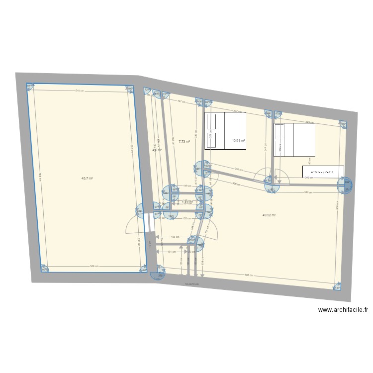 t3 EN COURS. Plan de 0 pièce et 0 m2