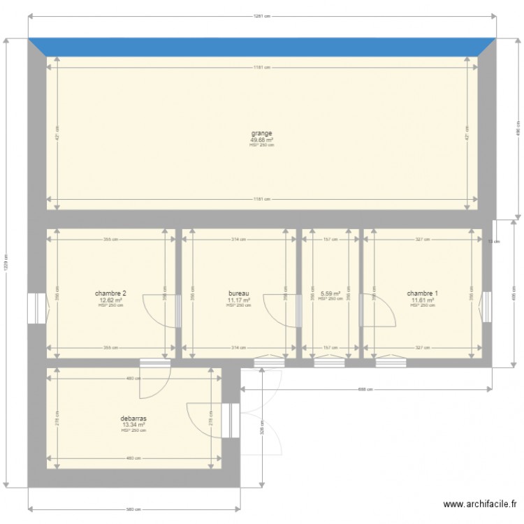 termes immediat. Plan de 11 pièces et 209 m2