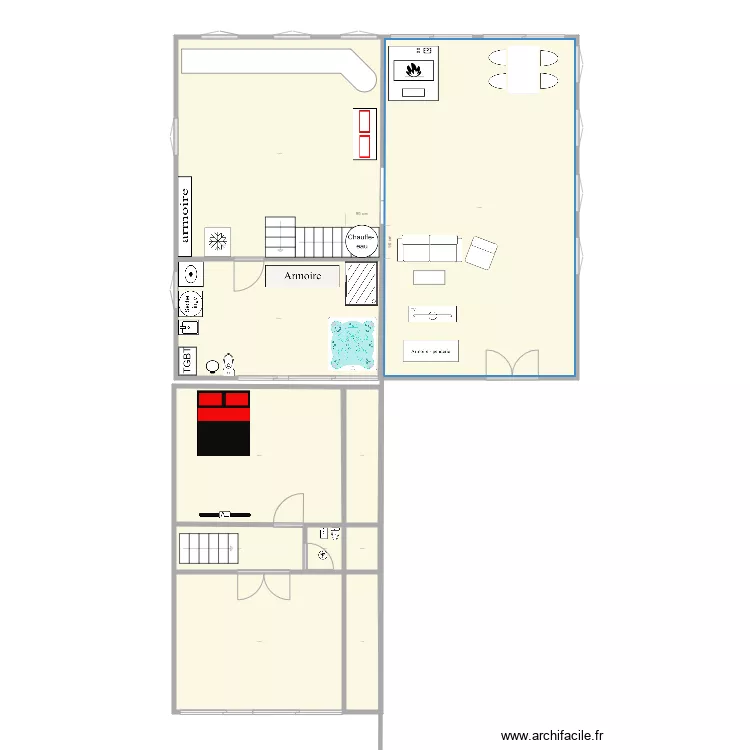 CHALET GRENVILLE 02. Plan de 