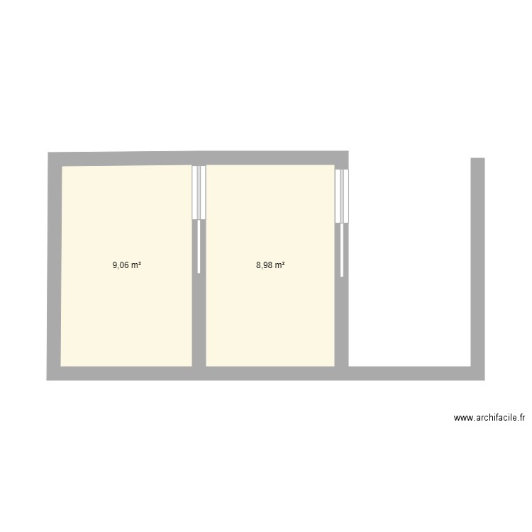 amenagement salle de réunion solution 2. Plan de 0 pièce et 0 m2