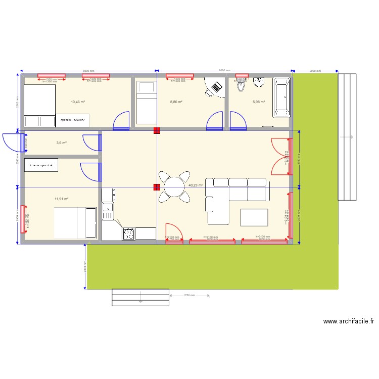 90-3 новый. Plan de 0 pièce et 0 m2