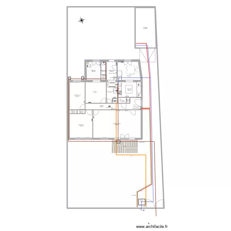montigny-interieur. Plan de 