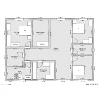 plan maison carree etage garage
