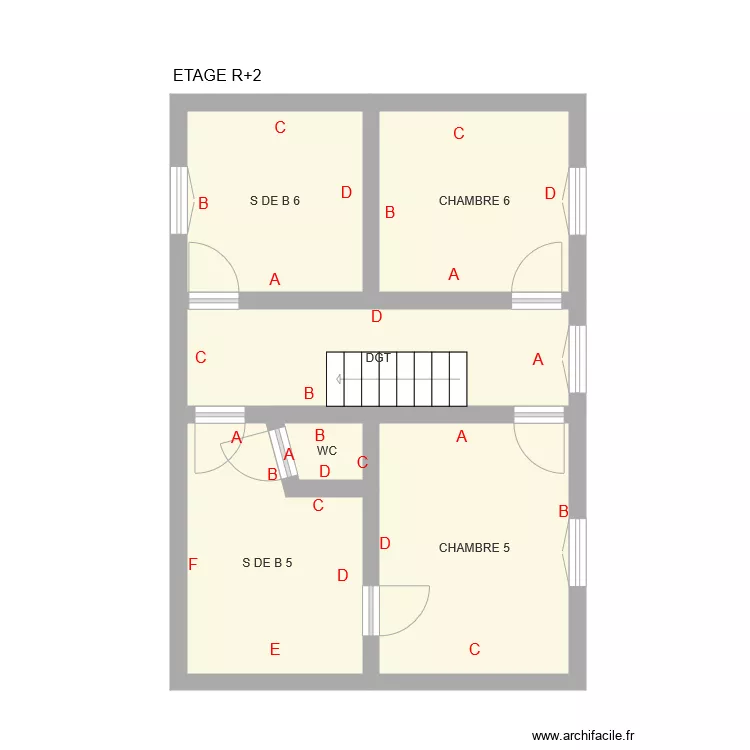 LAMBERT  ETAGE 2. Plan de 