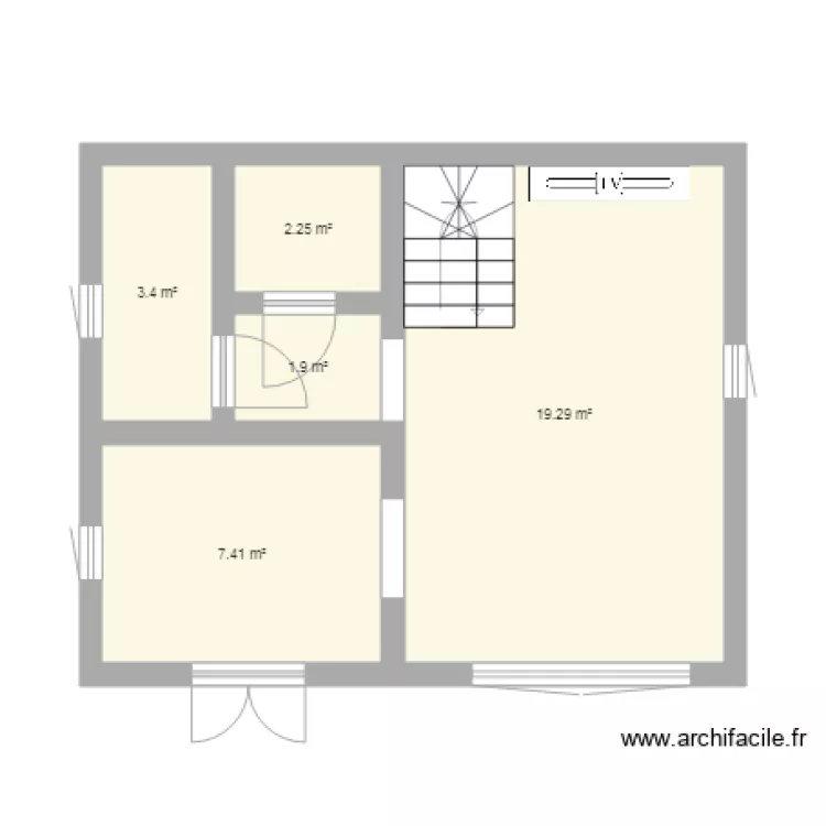 Chalet. Plan de 
