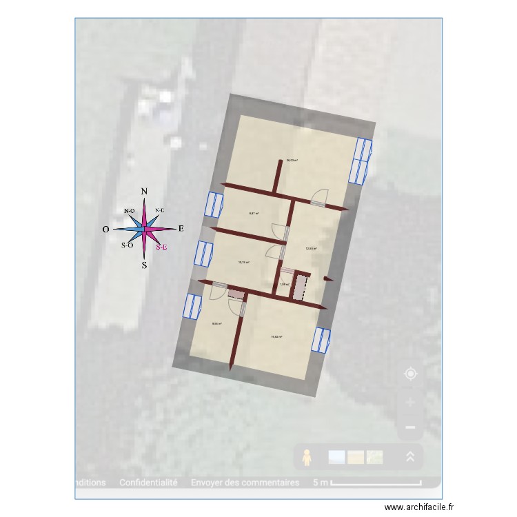 la foret. Plan de 0 pièce et 0 m2