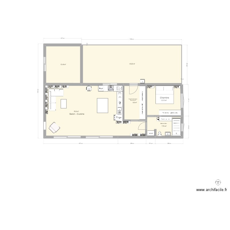 PLAN MAISON - JULIEN THERON. Plan de 6 pièces et 141 m2