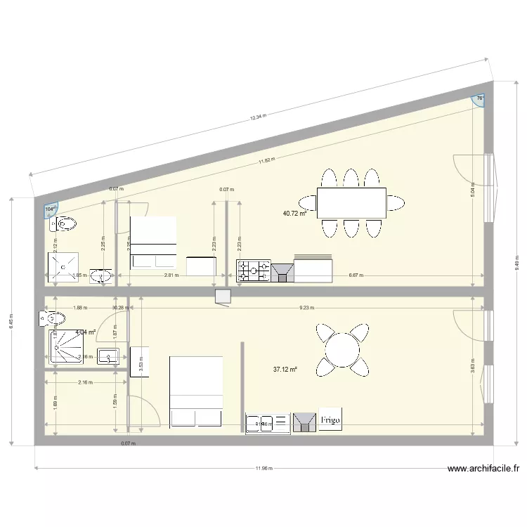 colmar garage. Plan de 