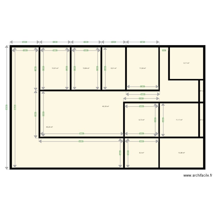 RDC maison blanche. Plan de 0 pièce et 0 m2