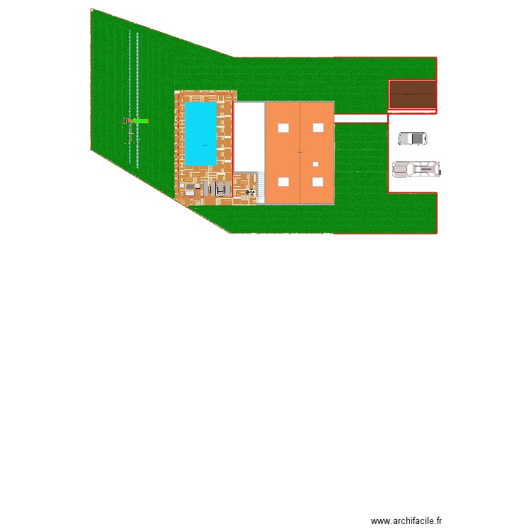 maison lolo. Plan de 4 pièces et 219 m2