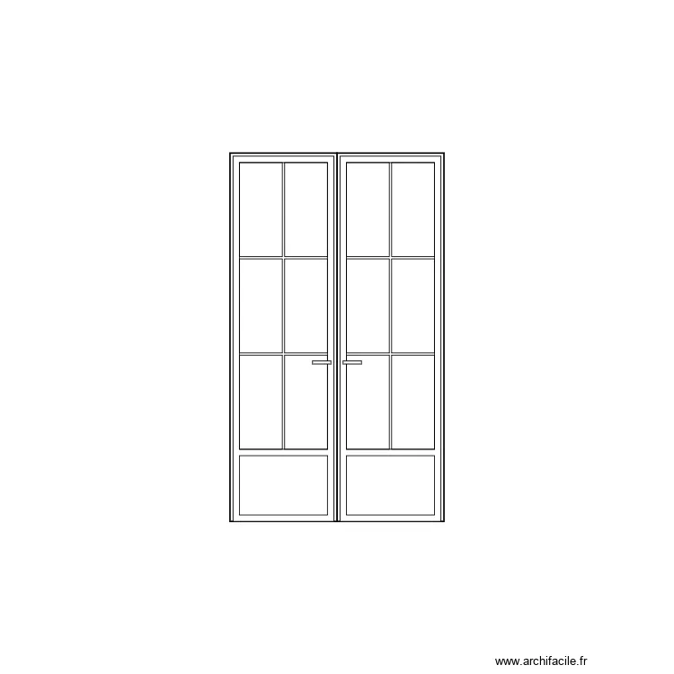 P Fen&ecirc;tre. Plan de 