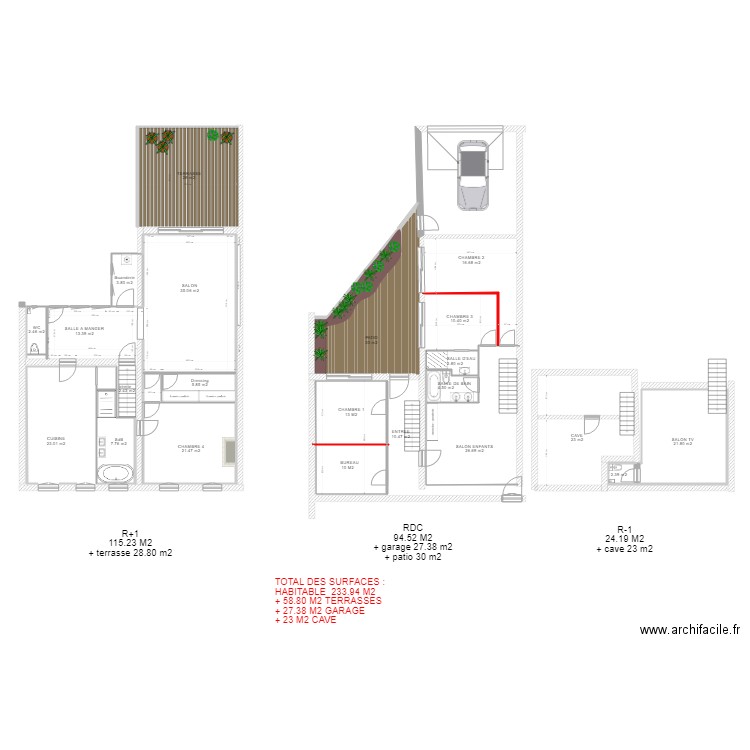 pelleport détail m2. Plan de 0 pièce et 0 m2