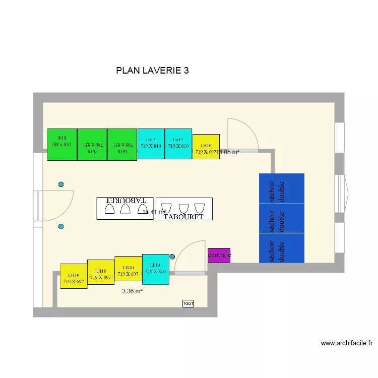 laverie IMNIR 3 ASNIERE 03082018. Plan de 