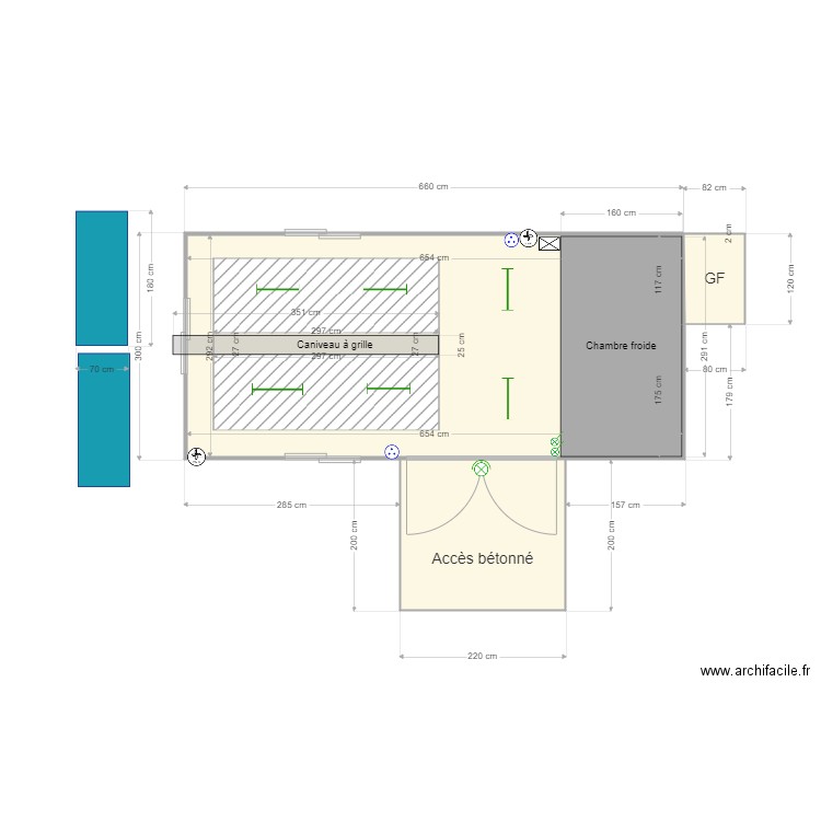 LAVAGE dalle et caniveau. Plan de 0 pièce et 0 m2